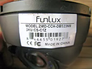 FunLux Color Dome Camera P/N: ZMD-CCH-DBS23NM - Picture 1 of 2