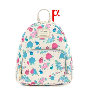 Mini zaino Loungefly Disney bella addormentata fata madrine blu rosa floreale - Foto 1 di 5