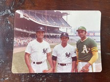 Vintage Baseball Alou Brothers Photo Jesus Felipe Matty 1973 Yankees Oakland A's