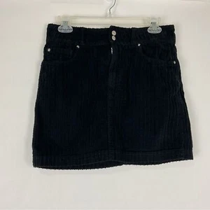 BDG Urban Outfitters Black Corduroy Mini Skirt Womens Size Medium - Picture 1 of 4