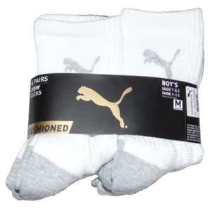~6 NWT Boys PUMA Crew Socks! Shoe Size 9-3.5 Sock Size 7-8.5 Nice FS:)~ - Picture 1 of 1