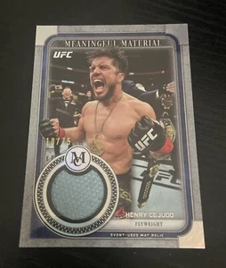 2019 Topps Museum Collection Meaningful Moments Relics /75 Henry Cejudo #MMR-HC - Imagen 1 de 2