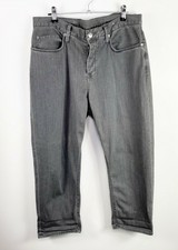 Helmut Lang Womens Button Fly Skinny Jeans Size 27 gray wash high rise cropped  