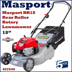 Masport RR 18" Petrol Rotary Rear Roller Alloy Deck Lawnmower MS-RR Lawn Mower - Picture 1 of 15