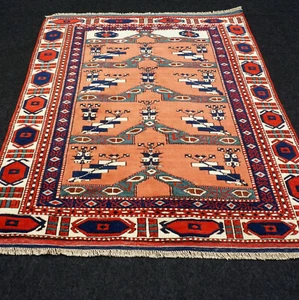 Oriental Carpet Milas 155 X 118 CM Melas Kars Shirvan Hand Knotted Rug - Picture 1 of 10