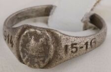 ww1 GERMAN Ring 1914 Germany 1915 wwI 1916 Sterling Silver 800 Helmet MAN's Army