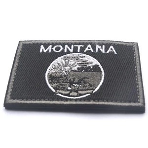 USA Montana MT STATE FLAG U.S. ARMY 3D TACTICAL HOOK PATCH - Picture 1 of 4