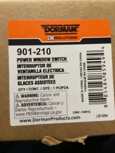 Dorman 901-210 Front Driver Side Master Window Switch 5 Button Compatible with S - Foto 1 di 1
