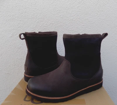 UGG HENDREN TL BROWN WATERPROOF LEATHER/ SHEEPWOOL BOOTS, MEN US 10/ EUR 43 ~NEW - Image 1 of 4