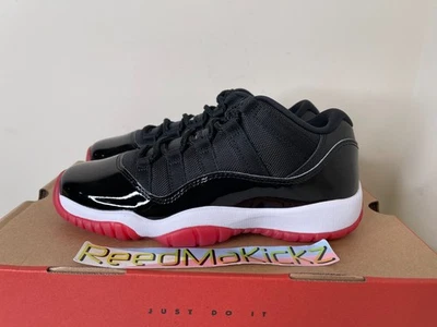 Nike Air Jordan 11 XI ретро низкие выведенные черные университетские красные 2025 GS молодежные FV5121 006 - Изображение 1 из 4