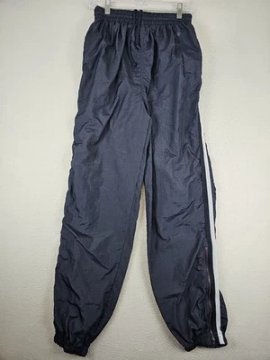 Pantalones deportivos Champion Jogger vintage de nailon para hombre azul medio cortavientos años 90 Y2K Foto 1 de 4