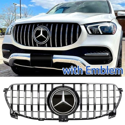 Parrilla GT para Mercedes Benz W167 GLE350 GLE450 2020-2022 parrilla delantera con estrella Foto 1 de 4
