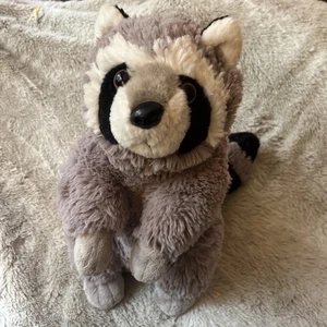 Juguete de peluche Wild Republic mapache 12" gris negro realista - Imagen 1 de 8