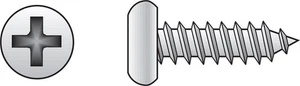 Tornillo de chapa Hillman 80060 con cabeza de sartén Phillips chapado en zinc #10 x 1/2 pulgada - Imagen 1 de 1