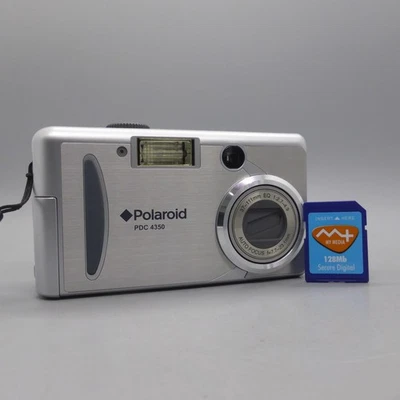 Polaroid Digital Camera PDC 4350 4.2MP Silver Tested - Image 1 of 4