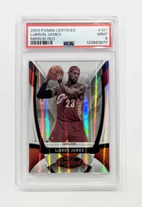 2009-10 Panini Certified Mirror Red /250 LeBron James #107 PSA 9 Mint Cavaliers - Picture 1 of 2