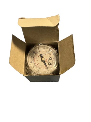 Clippard air pressure gauge 1.5" dial 0-100 psi 1/8" NPT rear stud mount  - Image 1 of 4