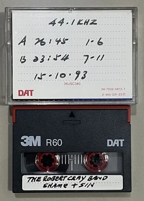 The Robert Cray Band - Shame + A Sin DAT Production Master Digital Audio Tape - Image 1 of 3