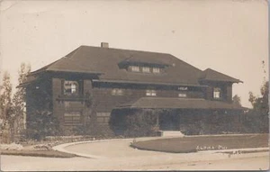 RPPC Postcard Alpha Phi R & S Fraternity Stanford University California 1911 - Picture 1 of 2