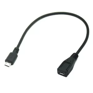 Micro USB 5Pin Data Extension Cable, Male to Female M/F - 0.25m - Picture 1 of 7