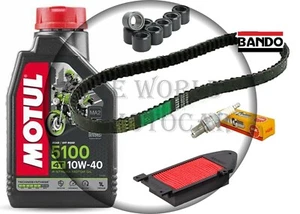 KIT/TAGLIANDO FILTRO ARIA OLIO CINGHIA RULLI CANDELA KYMCO PEOPLE S 200 DEL 2005 - Imagen 1 de 4