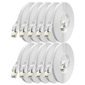 Câble Ethernet Cat8 05m 10 Pièces 40 Gbit/s 2000 MHz Câble Réseau Gigabit LAN... - Afbeelding 1 van 7