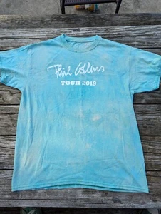 Phil Collins Still Not Dead Tour 2019 Local Crew Concert T-Shirt Green - Picture 1 of 4