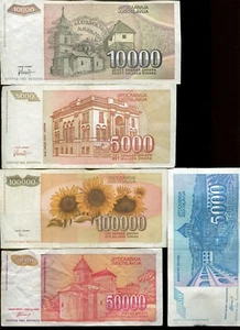 Jugoslawien / Jugoslawien MIX Banknoten 1990-1994 17 Stk. KEINE DOPPELTEN - Bild 1 von 8