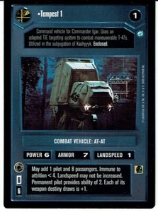 STAR WARS CCG ENDOR RARE CARD TEMPEST 1 ex - Picture 1 of 1