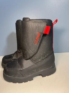 LL Bean Botas de Nieve Para Niños Talla 2 Negras Impermeables Estado de Lectura Descuentado - Imagen 1 de 11