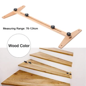 Herramienta de plantilla de banda de rodadura de escalera, plantilla de banda de rodadura de escalera, herramienta de medición de banda de rodadura de escalera de madera - Imagen 1 de 13