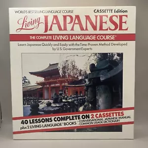 Living Japanese The Complete Living Language Course 4 Cassettes 40 Lessons - Picture 1 of 3