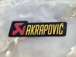 Sticker Aufkleber aus Alu Akrapovic Motorsport Biker MC - Bild 1 von 1