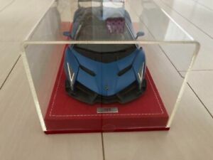 MR Collection 1/18 Lamborghini Veneno Roadster Matt Blue Limited 25 Model Car