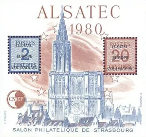 Timbre France Bloc CNEP 1** ALSATEC 1980 - Bild 1 von 1