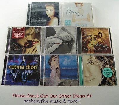 Lot Of 9 CELINE DION CD - Falling, Love, Special, Decade, Tour, Heart, Vegas † - Image 1 of 2