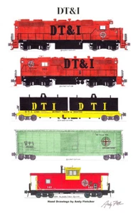 Detroit Toledo & Ironton Local Freight 11"x17" Poster Andy Fletcher signed - Picture 1 of 1