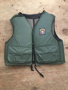 Vtg Stearns Type 3 Fishing Hunting Skiing Boating Floatation Vest Adult M Zip-Up - Picture 1 of 11