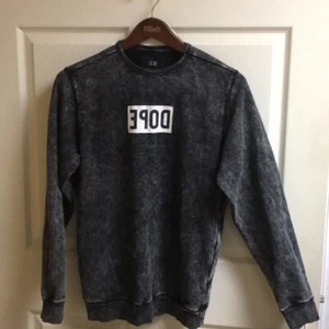 DOPE Men's Sweatshirt Size Medium 2 Zip Side Pocket EUC! - Picture 1 of 5