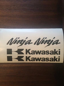 KAWASAKI 250R 650 300ZX 636 1000 NINJA DECALS STICKER ANY COLOR BIKE QUAD ATV - Picture 1 of 3