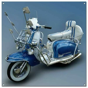Letrero metálico arte scooter Li 150 - 12" x 12" - scooters clásicos - mods - años 60. - Imagen 1 de 1