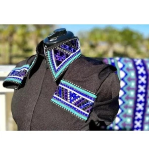 Western Showmanship Horsemanship Pleasure Show Shirt and matching show pad - Picture 1 of 3
