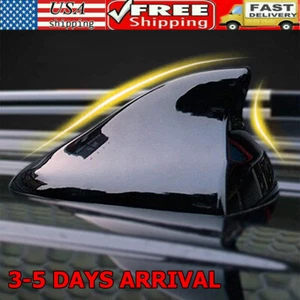 Universal Carbon Fiber Shark Fin Roof Antenna Car AUTO Aerial FM/AM Radio Signal - Foto 1 di 12