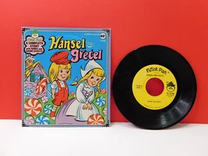 Hansel & Gretel Story Vinyl Record 45 RPM F1236 Peter Pan Records Kid Fairy Tale - Imagen 1 de 11