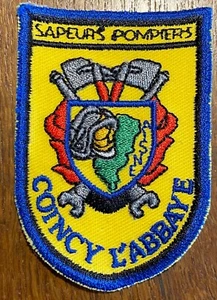 ECUSSON PATCH SAPEURS POMPIERS COINCY L’ABBAYE (ÉCU 32) - Picture 1 of 2