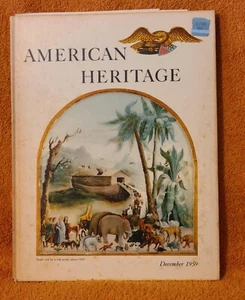 Vintage 1959 American Heritage The Book Of History, Audobaun Art, Noah's Ark HC - Foto 1 di 16