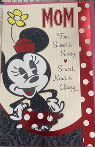 Happy Mother’s Day, Minnie Mouse, Glitter, Greeting Card - Picture 1 of 6