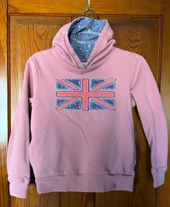 Mini Boden Sweatshirt Hoodie Pullover Girls Size 13-14Y Union Jack - Picture 1 of 2