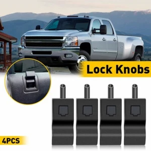 4X For 2008-2009 Hummer H2 Door Lock Knob Front Rear Black Car Replacement Parts - Picture 1 of 12