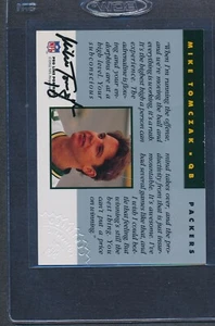 Pro Line Portraits 1992 certificado automático #140 Mike Tomczak Packers *F8527 - Imagen 1 de 2